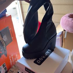 Black Knee High Boots