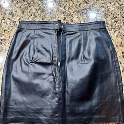 Versace Vintage Leather Skirt