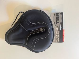 New Bell Bicycle Seat Pad and Cycling Gloves - $25