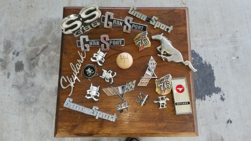 Vintage Car Badges Read Description