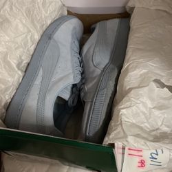 Puma Suede Classic, Blue Fog, 11US, Like New