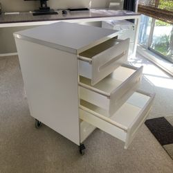 Rolling Storage Cart - 4 Drawers