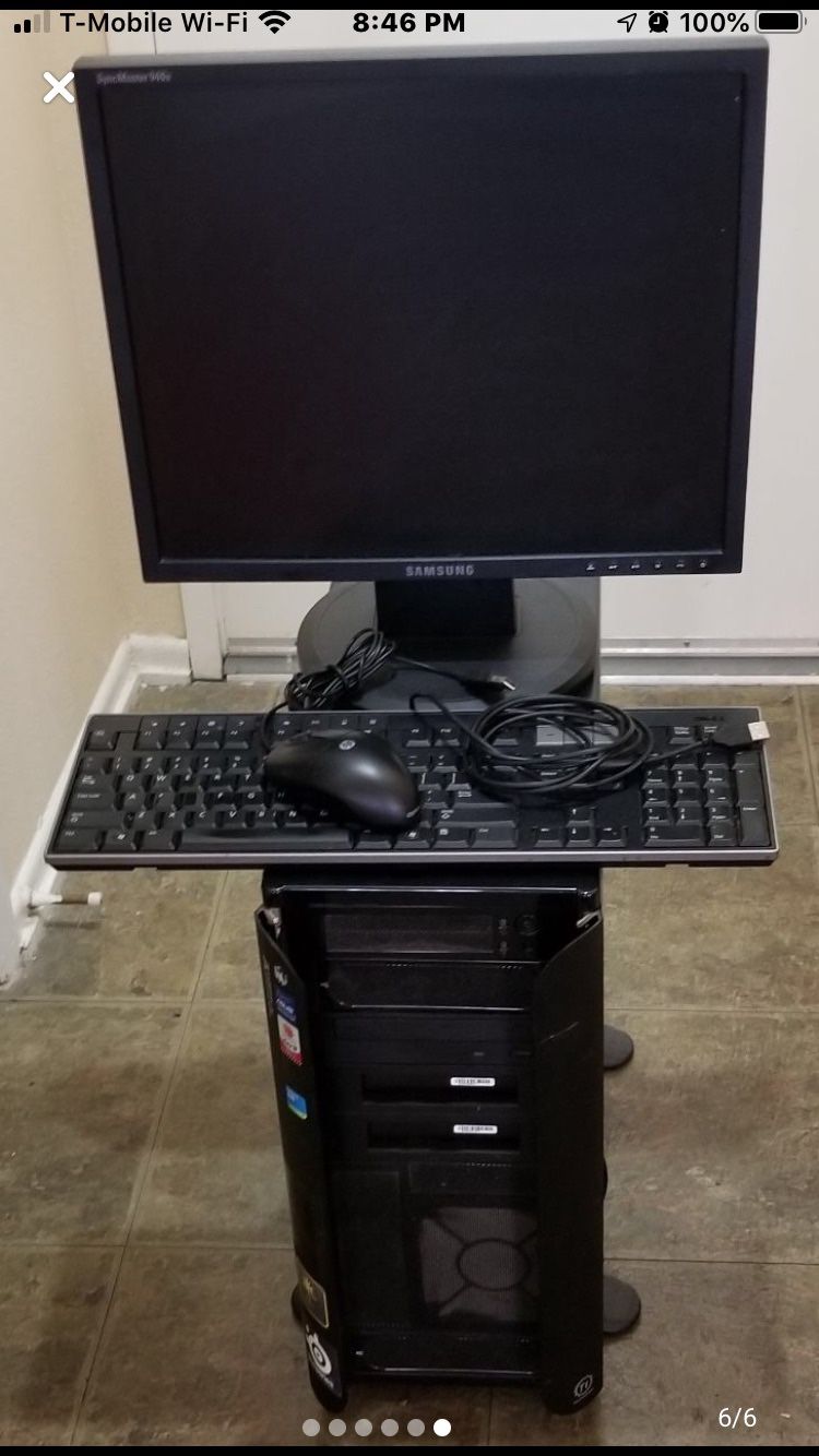 Custom gaming pc with monitor