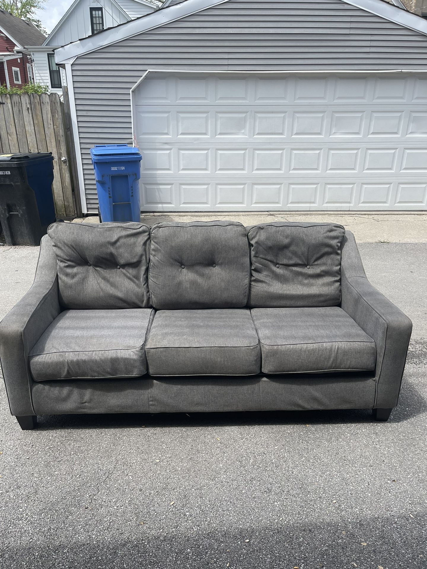 Modern Grey 3 Seater Sofa
