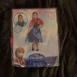 Anna Frozen Disney Costume Size M 7-8 Kids Costume 