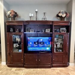 Dark Wood  Entertainment & Storage Center 