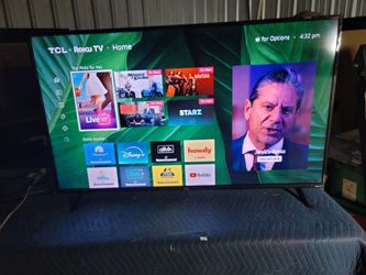 55" TCL ROKU 4K TV ** WORKS GREAT ** FIRM PRICE. ** YES ITS AVAILABLE **