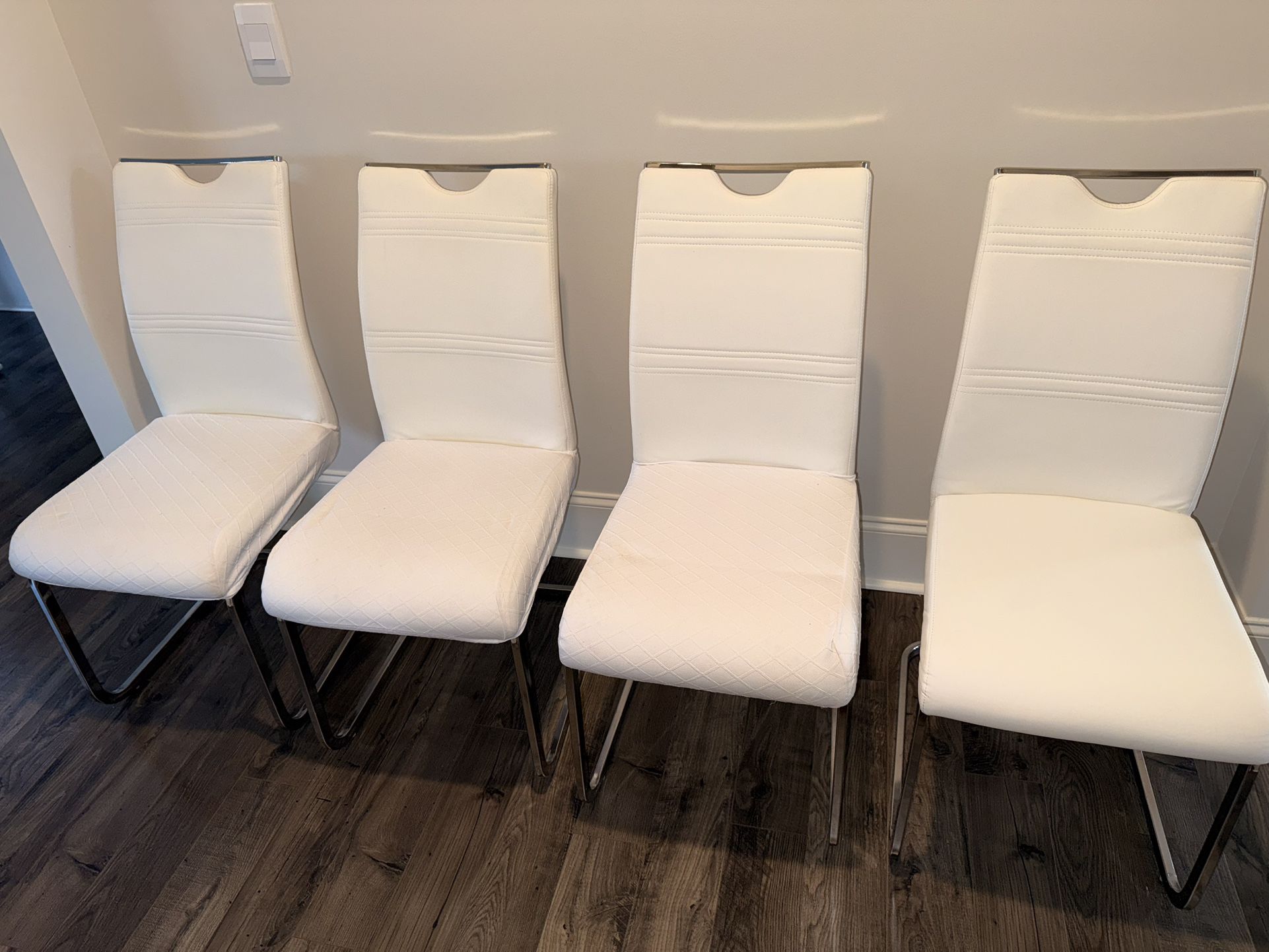 Like New Leather Dining Room Chairs