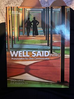 Well Said Intro Pronunciation Textbook 2nd Edition