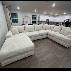 Brand New Super Comfy Corduroy Sectional 