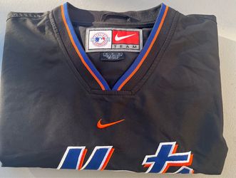 VINTAGE NIKE NEW YORK METS PULLOVER WINDBREAKER BLACK