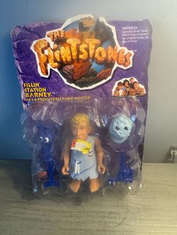 1993 Mattel The Flintstones Fillin’ Station Barney #11657 Movie Figure Sealed