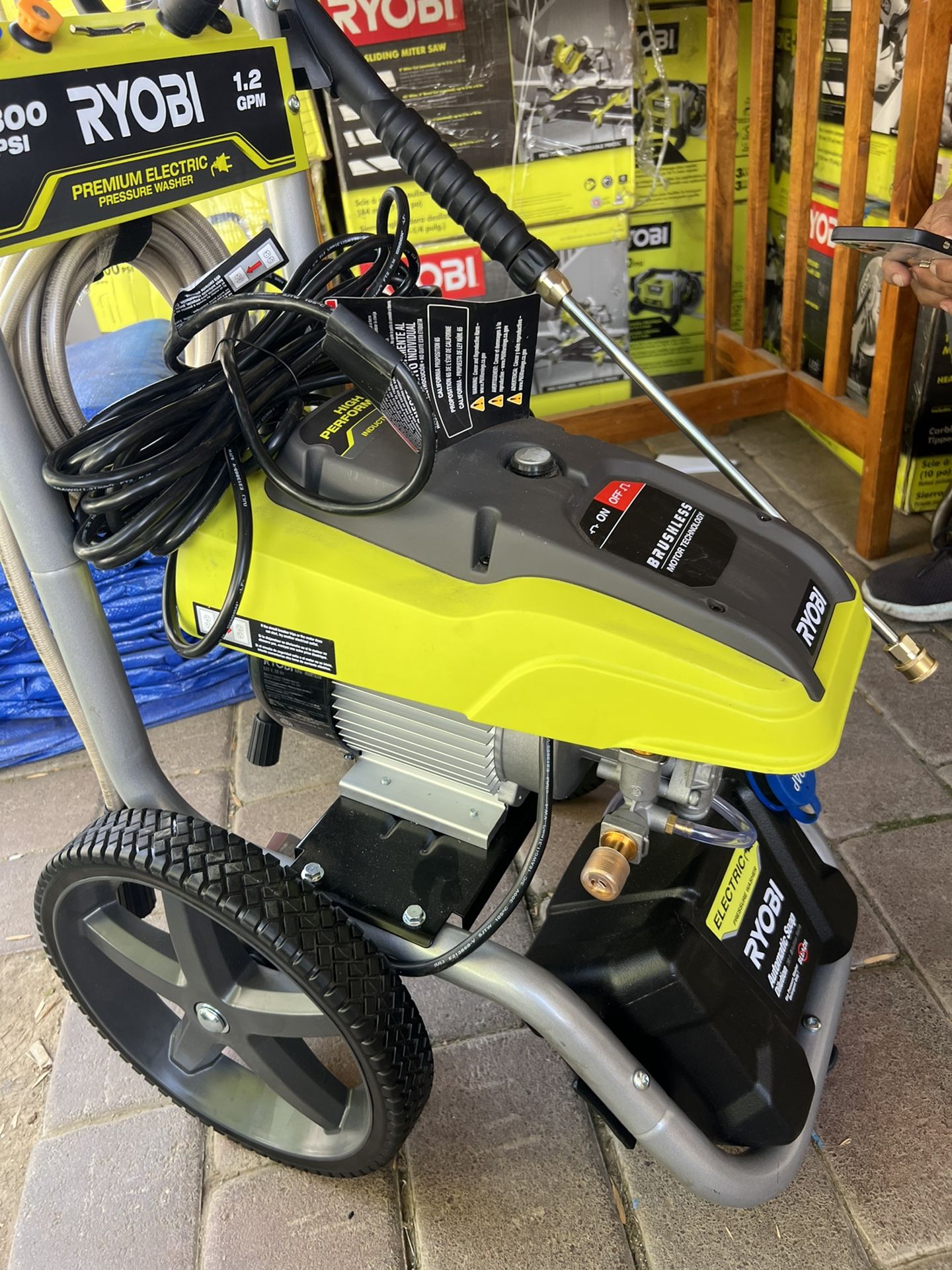 Ryobi 2300 psi 1 2 gpm high performance cold water corded electric