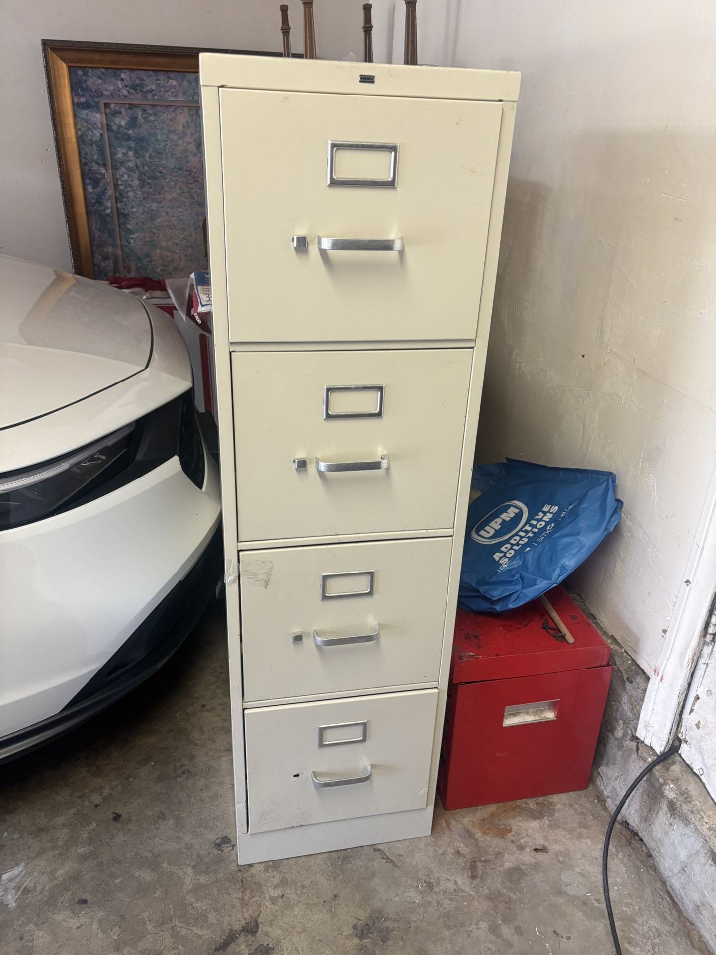 File Cabinet W 4 Drawers  53 X25