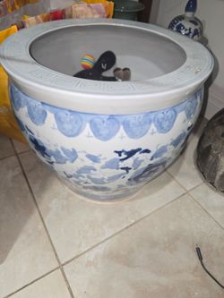 Asian pot planter ceramic