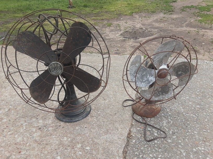 Very Old Oscillating Fans 60 Bucks For The Pair