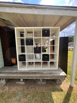 Storage/shoe storage/shelving/cube storage.