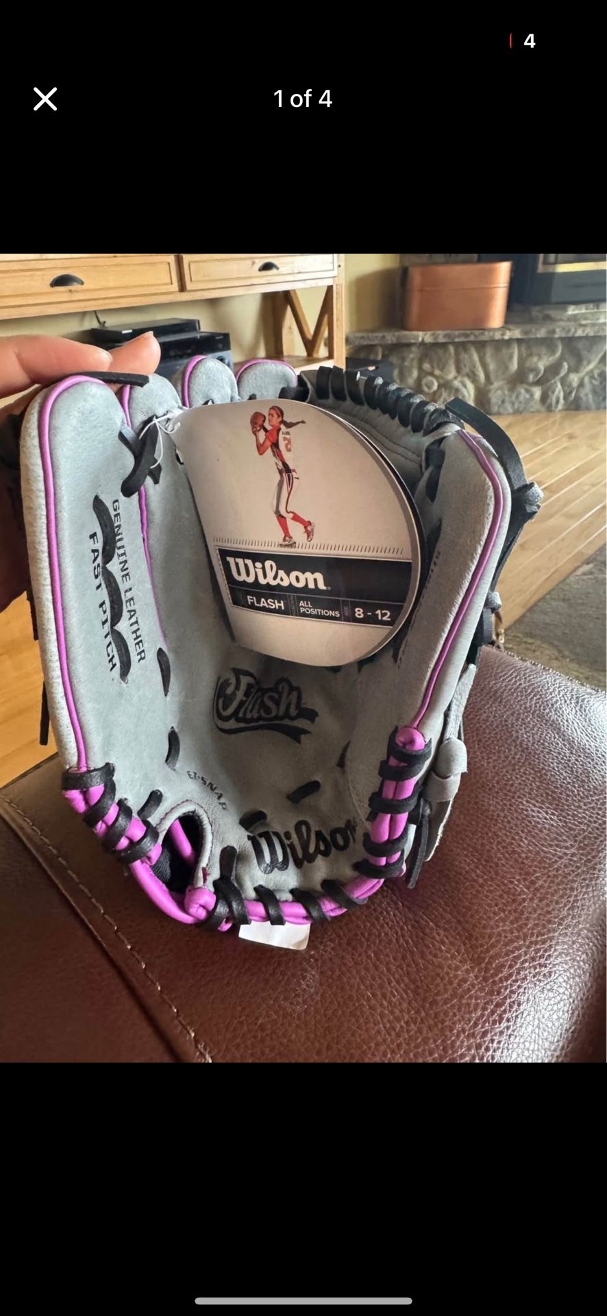 Wilson Sporting Goods 2019 11.5" Flash Fastpitch Glove softball right hand