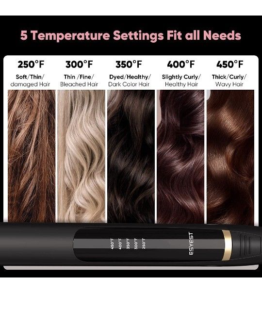 Flat Iron Hair Straightener & Curler