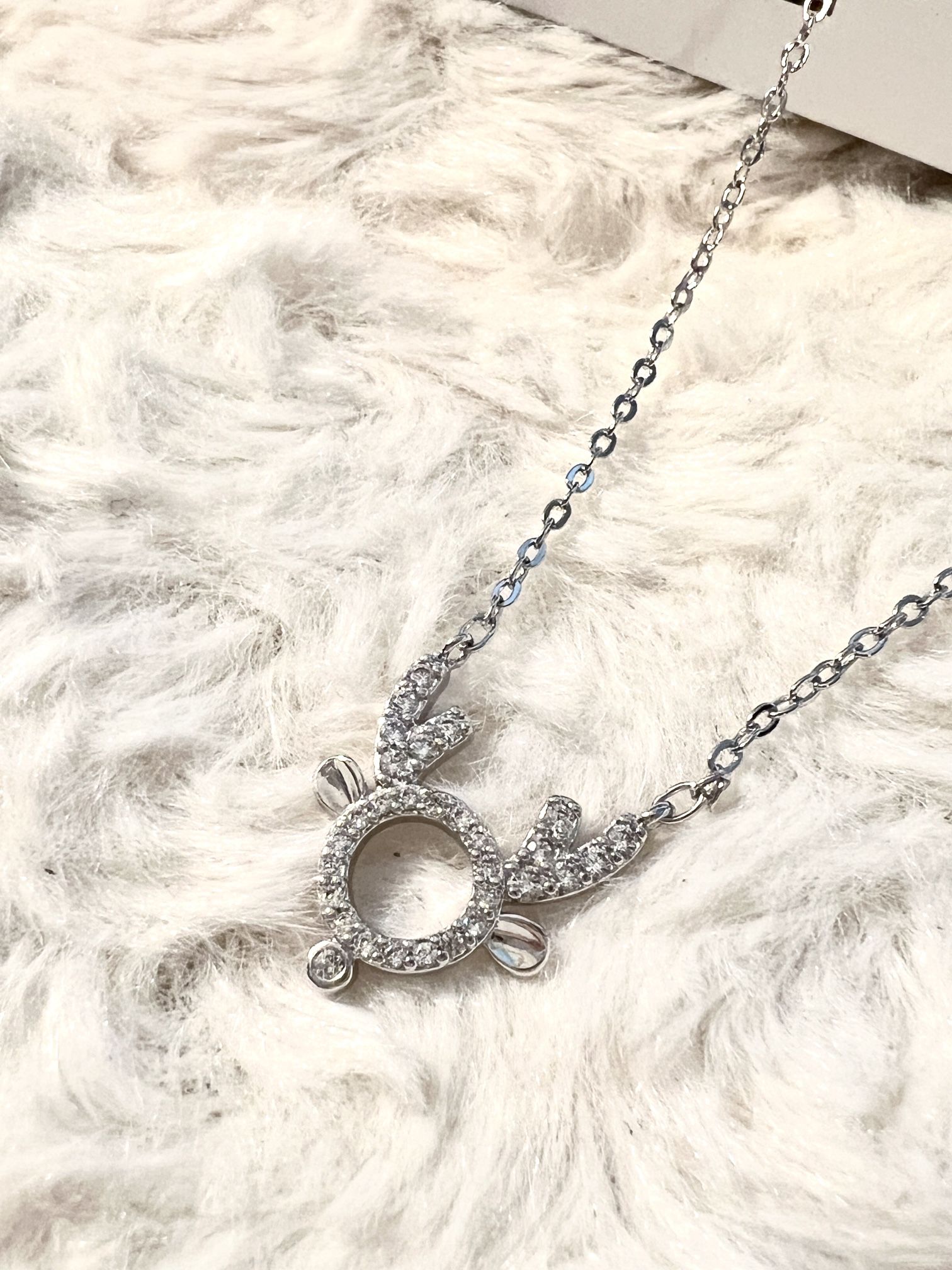 Reindeer Hollow Necklace| Christmas Gift For Her