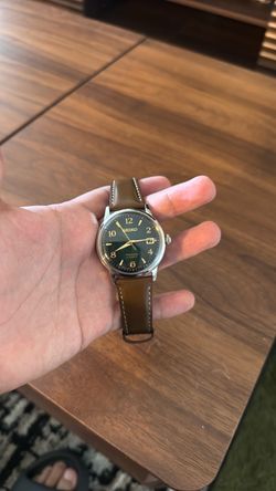 SEIKO PRESAGE Cocktail Time Mojito Green Dial Classic Brown Leather SRPE45J1