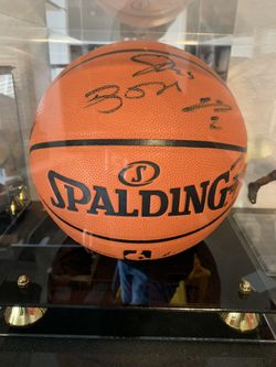 2016/2017 Chicago Bulls Team Signatures Basketball With Case