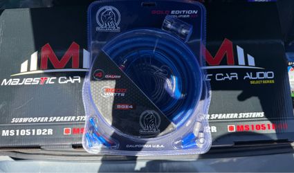 2 10’s Majestic Car Audio Subs And Amplified Kit 4 Gauge