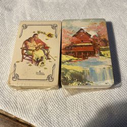 Vintage Norman Rockwell Playing Cards Sealed 2 decks