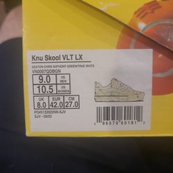 Vans Knu Skool Vlt Lx Size 9 Men's 10.5 Womens