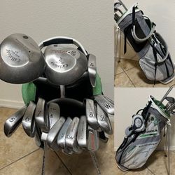Full set of men’s RH golf clubs w/ bag