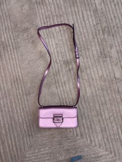 Coach Metallic Pink Leather Shoulder Bag / Crossbody – Excellent Condition