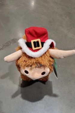 Holiday Living  Animated Singing Dancing Highland Cow Christmas Toy Plush