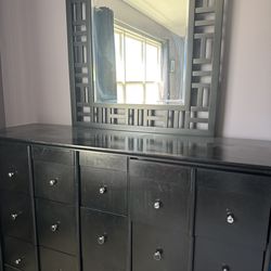 Dresser and mirror