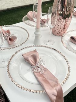 Charger Plates, Goblets, Candle Holders 