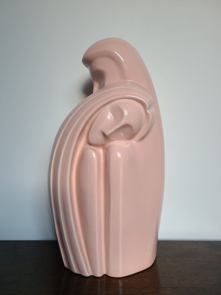 Vintage 1980s Haeger Pottery Lovers Embrace Sculpture