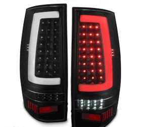 07-14 Chevy Tahoe Yukon Black Full LED Bar Tail Lights