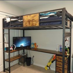 Twin loft bed