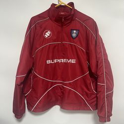Supreme Red Reflective Track Jacket Medium 