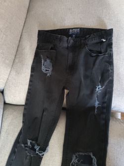 American Rag Black Distressed Skinny Jeans