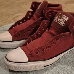 Red Converse All-Star High Top Men’s Size 9 Women's Size 11