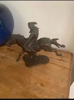 John Barney (Jack) Weaver “Indian Hunter" Bronze Sculpture.