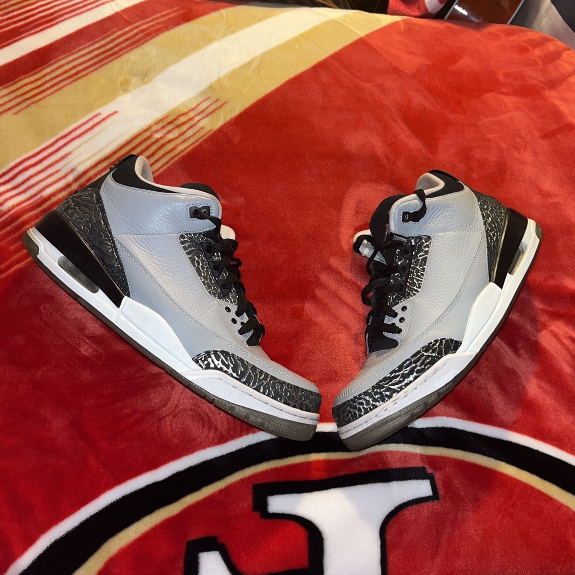 Jordan 3 Wolf Grey 2014 Size 11.5