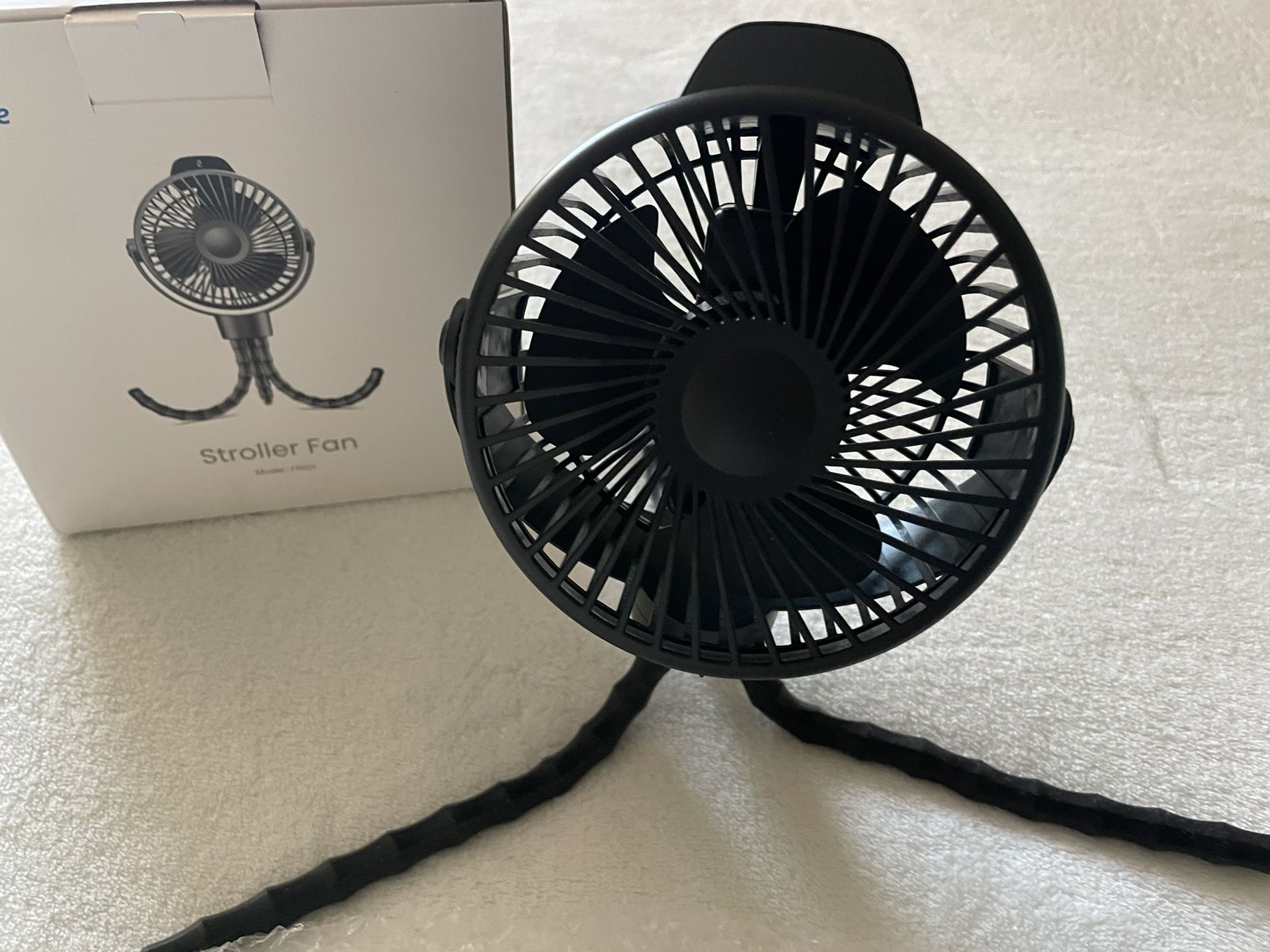 Stroller Fan - Koonie 3-speed Adjustable Tripod Wrap Around Legs (New)