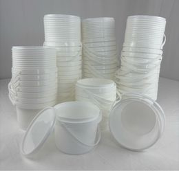 Mifoci 16 oz Round Plastic Bucket w Lids & Handles (50 Pcs) For Sale $14.00 50%+ OFF Retail $39.99