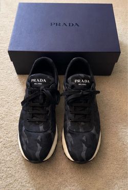 Prada Black Camo Sneakers – Men’s 10.5 – With Box