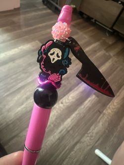 Scream Horror Themed Beaded Pen