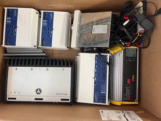 JL Audio Marine Amp System Off My Boat – 3x M600/1, 2x M600/6, Alpine, Charger