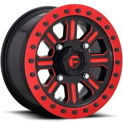 ON SALE Fuel Hardline 15x7 red beadlock wheels and 331015 REGULATOR2 Tires for utv sxs 4 lug )