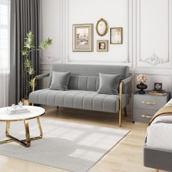 Modern Velvet Small Sofa - 615503