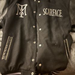 Scarface Real Leather And Wool Jacket 
